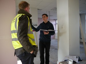 Richard Priestley with the Facilities Manager