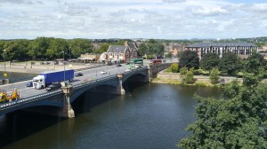 The view over Trent Bridge and the River Trent was the clincher